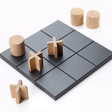 Play game - 黑色-game pieces in 白色-oiled oak - A2