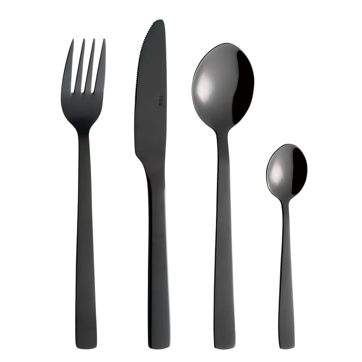 Raw 餐具 cutlery 24 pieces - 黑色 - Aida