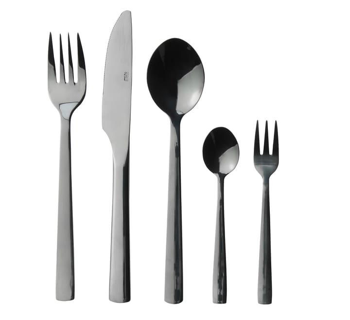 Raw 餐具 cutlery 60 pieces - 黑色 - Aida