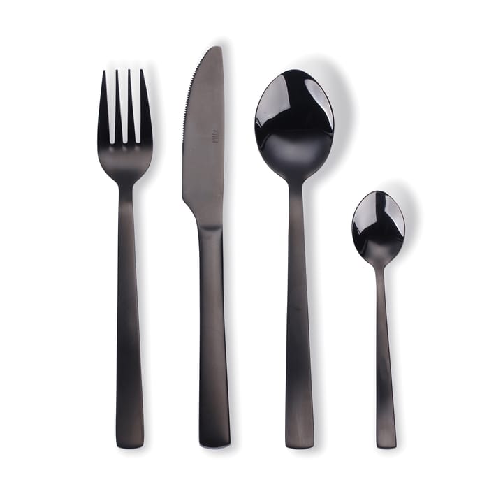 Raw 餐具 cutlery set 16 pcs - 黑色 - Aida