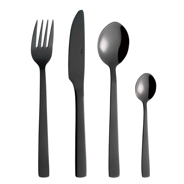 Raw 餐具 cutlery set 48 pieces - 黑色 - Aida