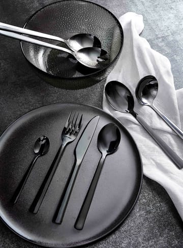 Raw 餐具 cutlery set 48 pieces - 黑色 - Aida