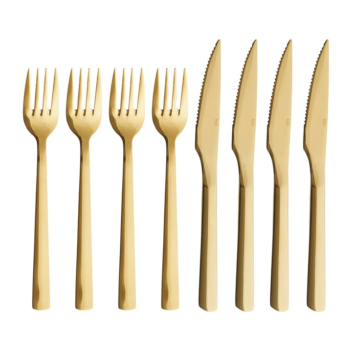 Raw grill 餐具 cutlery 8 pieces - Gold - Aida