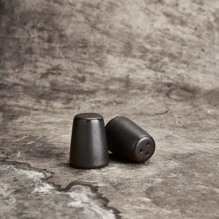 Raw salt and pepper set - Titanium 黑色 - Aida