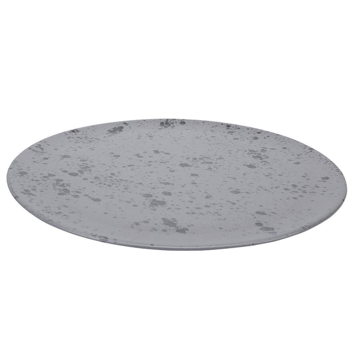 Raw serving platter Ø34 cm - 灰色 with dots - Aida