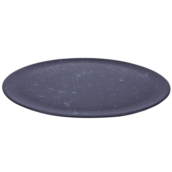 Raw serving platter Ø34 cm - 黑色 with dots - Aida