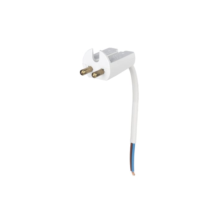 灯 plug - White, with cable 11 cm, ungrounded - Airam