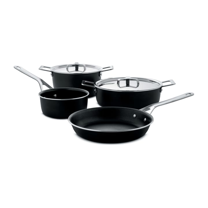 Pots&Pans 锅具套装 6件套 - 黑色 - Alessi