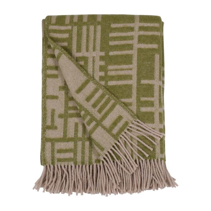 Pickepin 毯子 130x170 cm - Moss green-beige - Almedahls