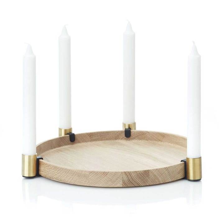 Luna maxi candle sticks - oak-brass - Applicata