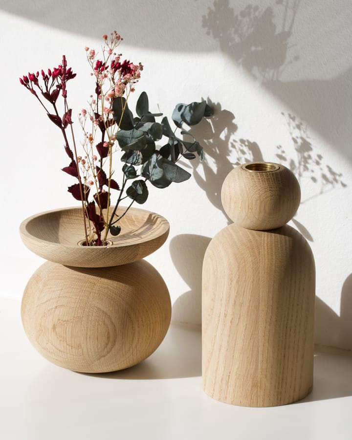 Shape bowl 花瓶, oak Applicata