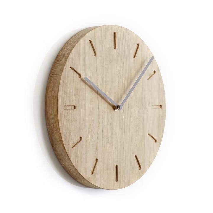 Watch:Out wall clock oak - oak-灰色 - Applicata
