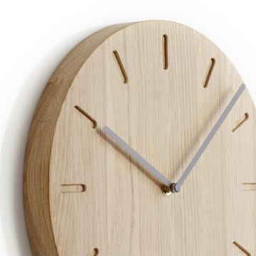 Watch:Out wall clock oak - oak-灰色 - Applicata