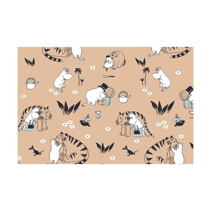 姆明 床上用品套装 150x210 cm, The Moomin family - beige Arabia