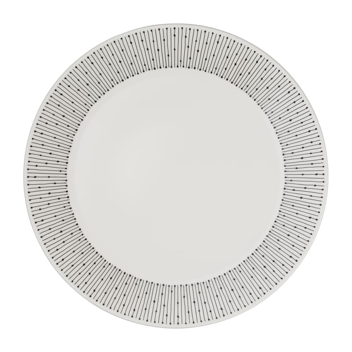 Mainio Sarastus 盘子/陶瓷盘子 Ø25 cm - 黑色图案-白色底 - Arabia