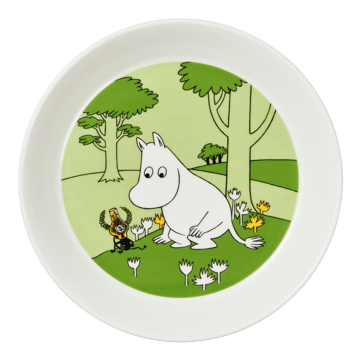 Moomintroll 盘子 - 草绿色 - Arabia
