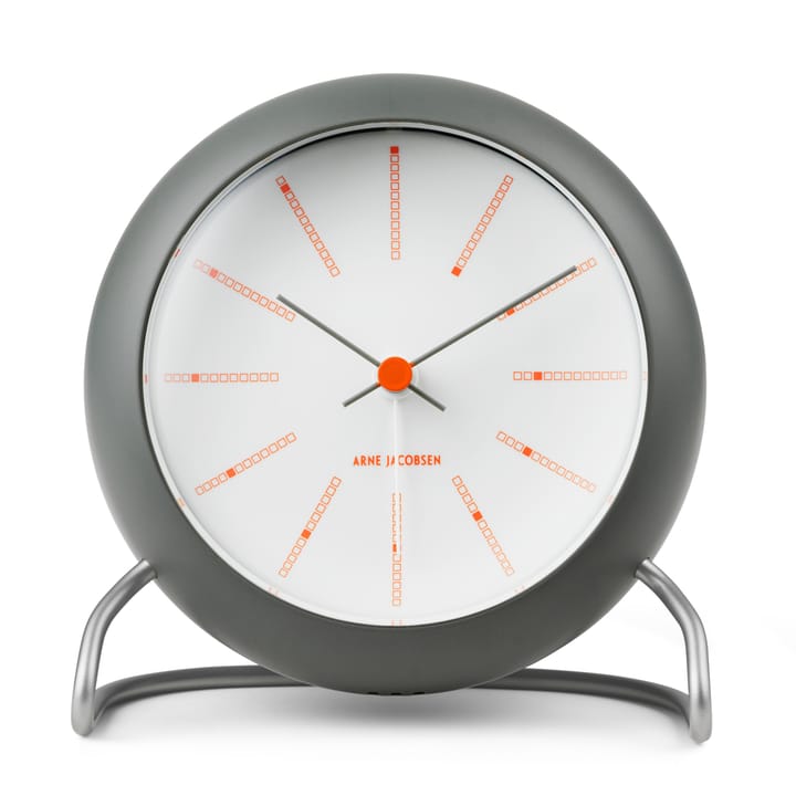 AJ Bankers 桌面时钟 Ø11 cm - Dark 灰色 - Arne Jacobsen Clocks