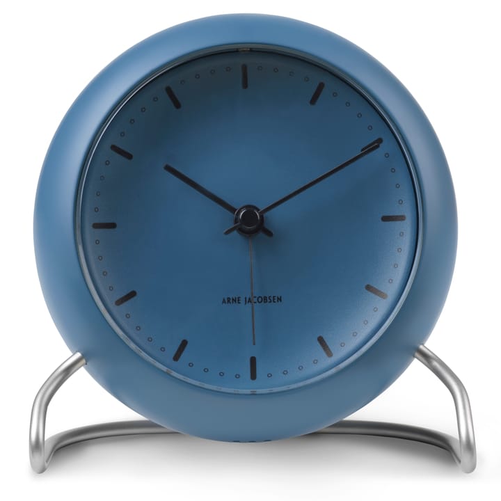 AJ City Hall 桌面时钟 - stone 蓝色 - Arne Jacobsen Clocks