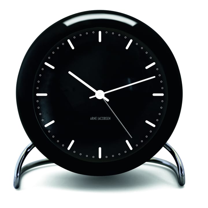 AJ City Hall 桌面时钟 - 黑色 - Arne Jacobsen Clocks