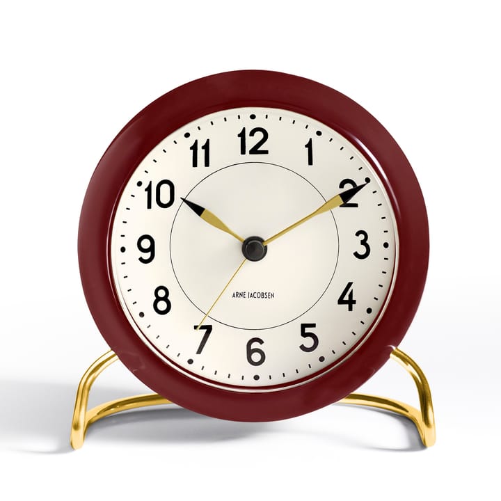 AJ Station 桌面时钟 burgundy - burgundy - Arne Jacobsen Clocks