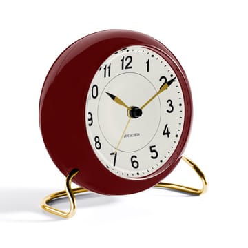 AJ Station 桌面时钟 burgundy - burgundy - Arne Jacobsen Clocks