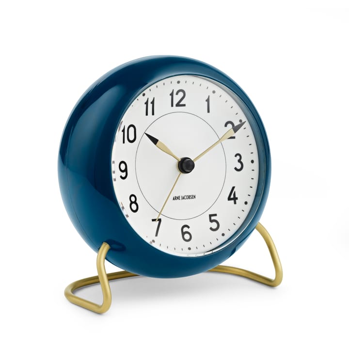 AJ Station 桌面时钟 petrol blue - petrol 蓝色 - Arne Jacobsen Clocks