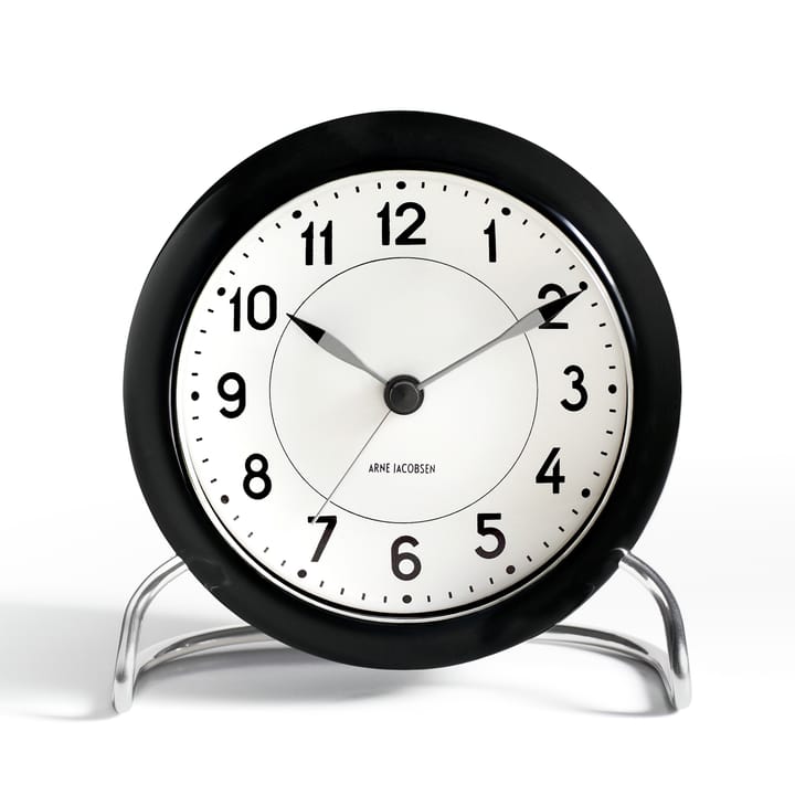 AJ Station 桌面时钟 - 黑色 - Arne Jacobsen Clocks