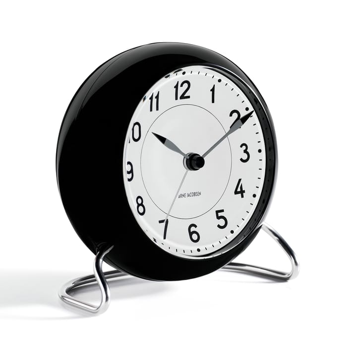 AJ Station 桌面时钟 - 黑色 - Arne Jacobsen Clocks