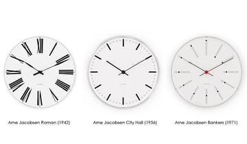 Arne Jacobsen City Hall - Ø 210 mm - Arne Jacobsen Clocks