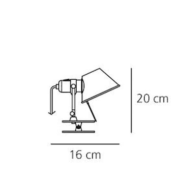 Tolomeo pinza micro 壁灯 LED - 铝, led - Artemide