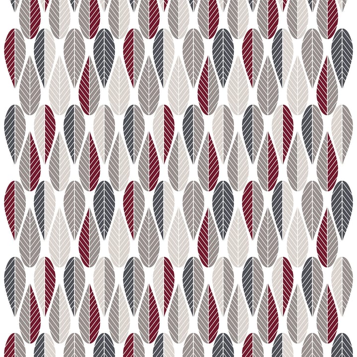 Blader oilcloth - 灰色-红色 - Arvidssons Textil