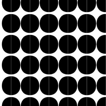 Lane 纺织品 (fabric) - 黑色 circles - Arvidssons Textil