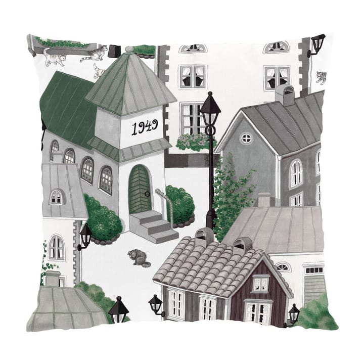 Lyckeby blommar pillowcase - 灰色 - Arvidssons Textil