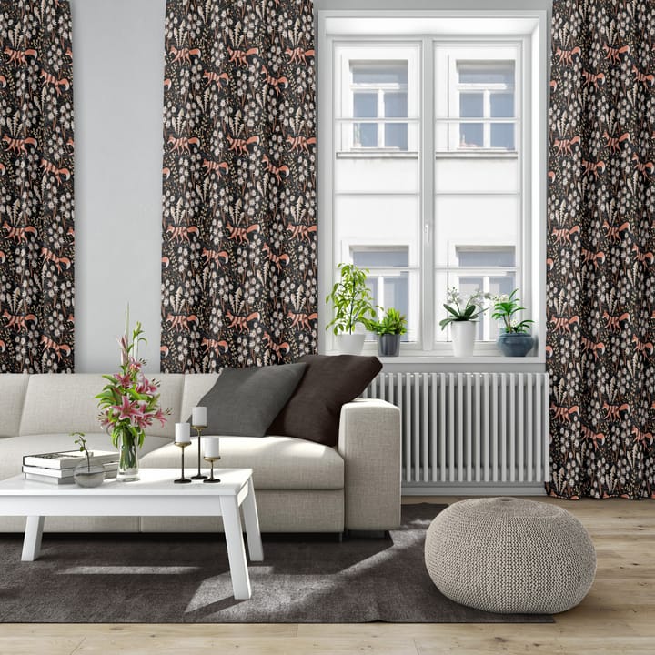 Stjärnspeja 纺织品 - Black-rust - Arvidssons Textil