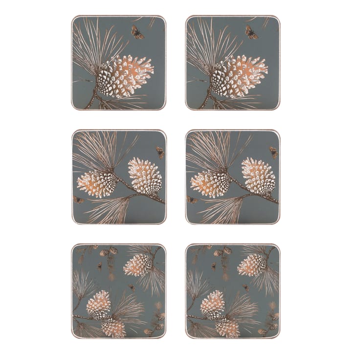 Pine Cone coaster 六件套装 - moss 灰色 - Åry Home