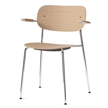 Co 椅子 with armrest chromed legs - oak - Audo Copenhagen