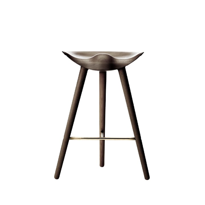 ML 42 Barstool, 褐色 oiled 自然木色, 黄铜 Audo Copenhagen