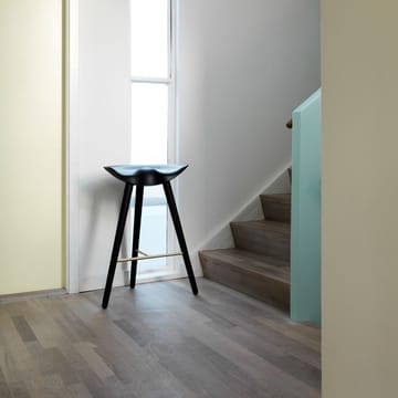 ML 42 Barstool - 黑色 stained beech, 黄铜 - Audo Copenhagen