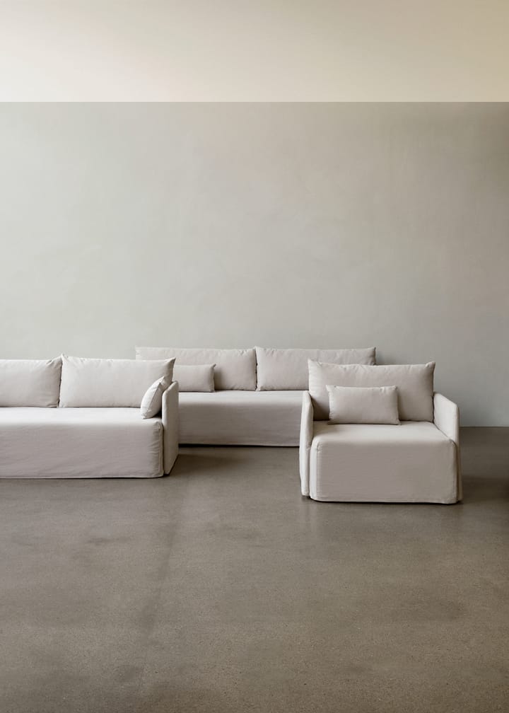 Offset loose upholstery for 2-seater sofa, Logan Flint Audo Copenhagen