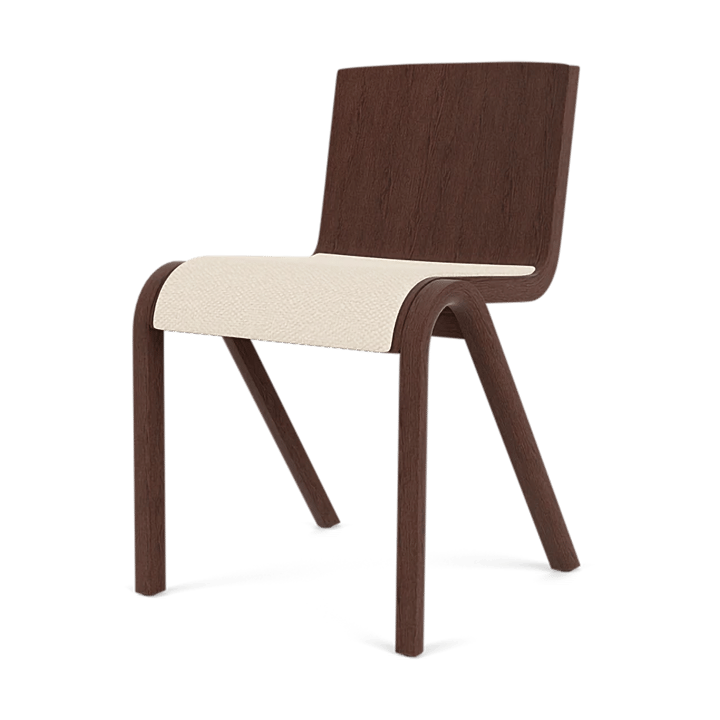 Ready 椅子 upholstered seat, 红色 自然木色-Logan Jasmine Audo Copenhagen