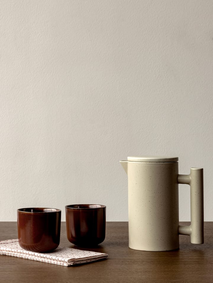 Yana coffee pot 1 liter - 灰色 釉面 - Audo Copenhagen
