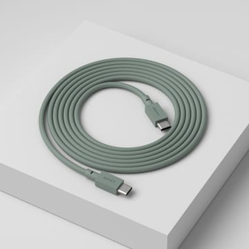 Cable 1 USB-C to USB-C charging cable 2 m - 自然木色 绿色 - Avolt