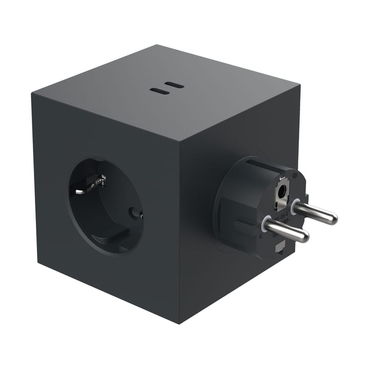 Square 2 outlet - Stockholm Black - Avolt