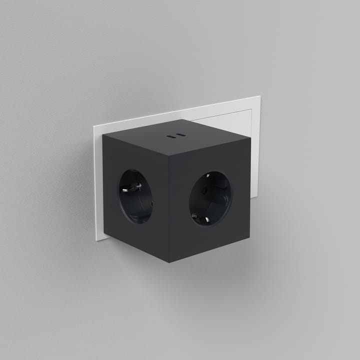 Square 2 outlet - Stockholm Black - Avolt