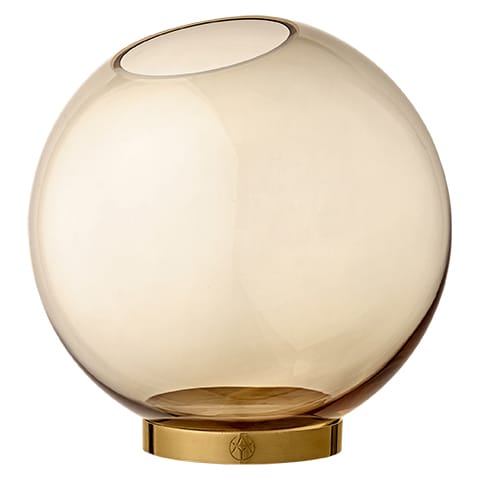 Globe 花瓶 large - amber-gold - AYTM