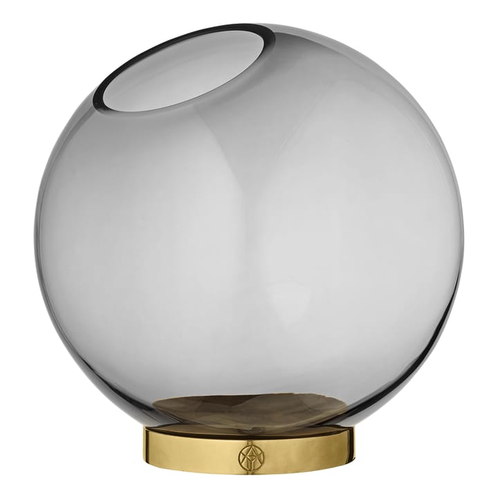 Globe 花瓶 medium - 黑色-brass - AYTM