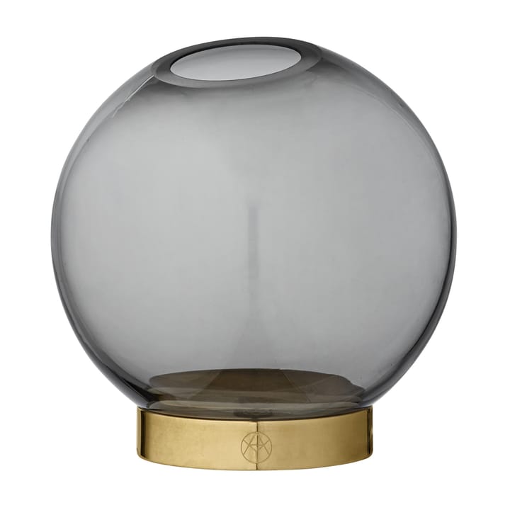 Globe 花瓶 small - 黑色-brass - AYTM