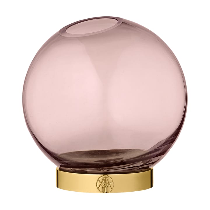 Globe 花瓶 small - 粉色-brass - AYTM