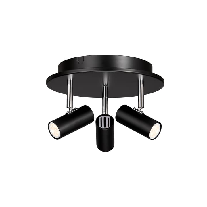 Cato round ceiling spotlight 3 - Matte 黑色 - Belid