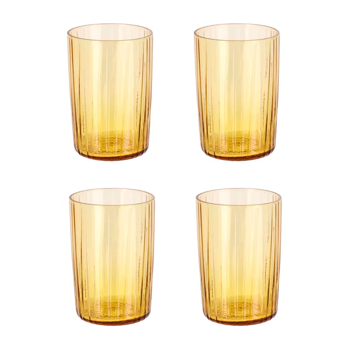 Kusintha drinking glass 28 cl 四件套装 - Amber - Bitz